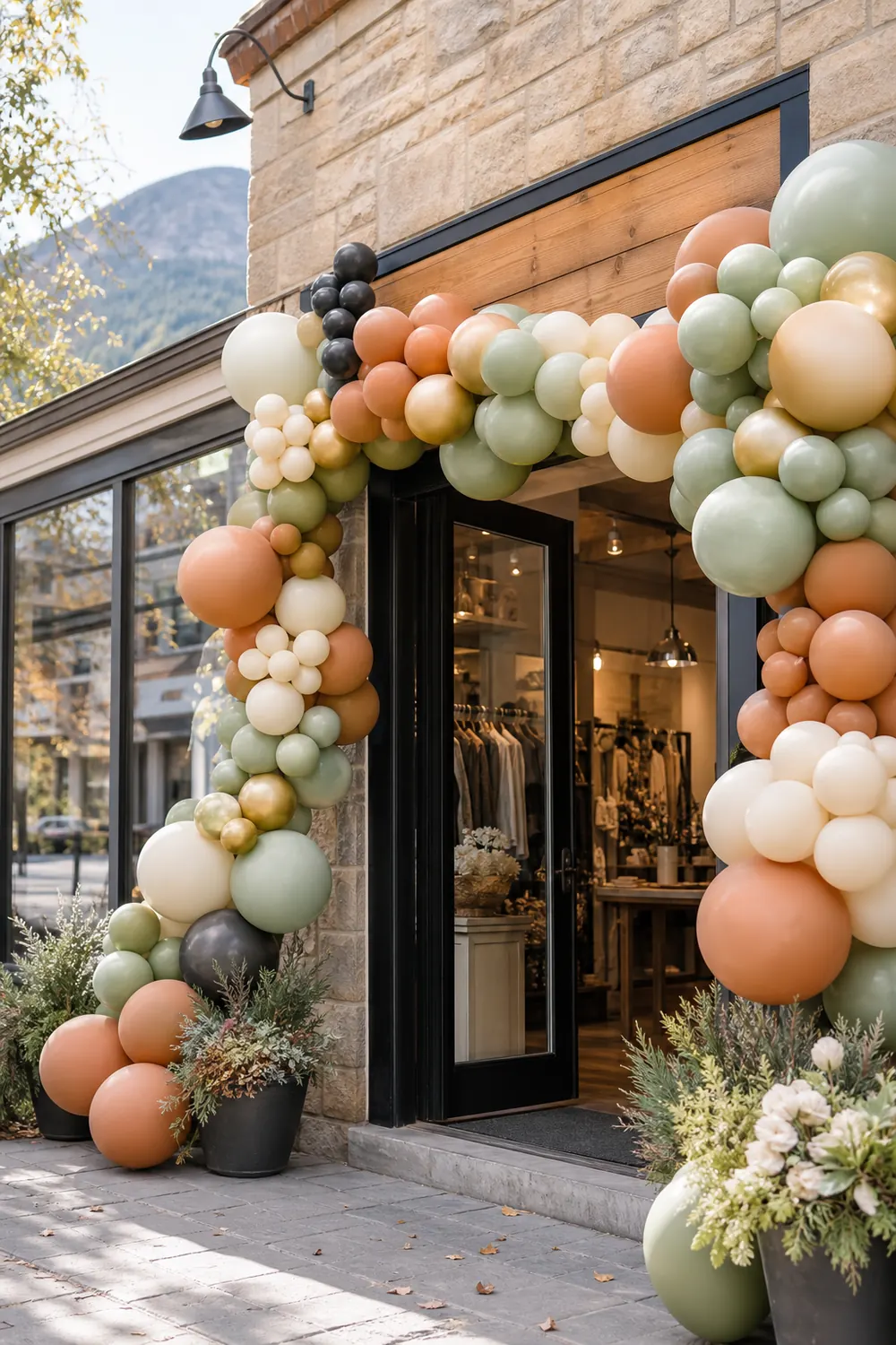 Grand opening balloon entry